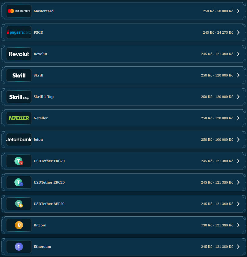 BetAlice Casino Payments
