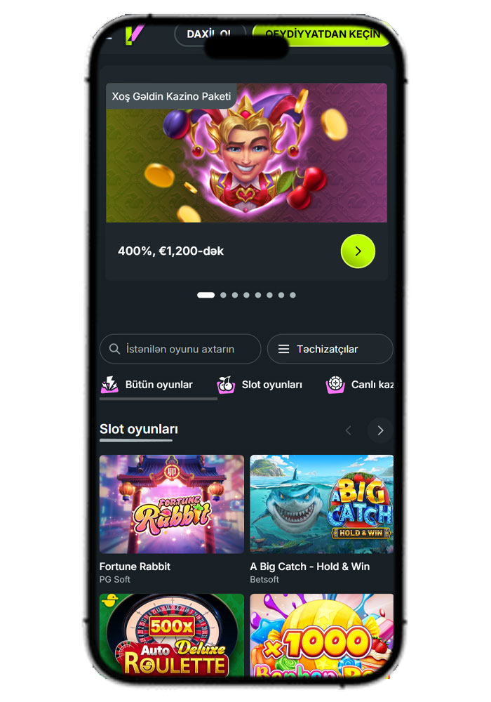 Evobet Casino Mobile View