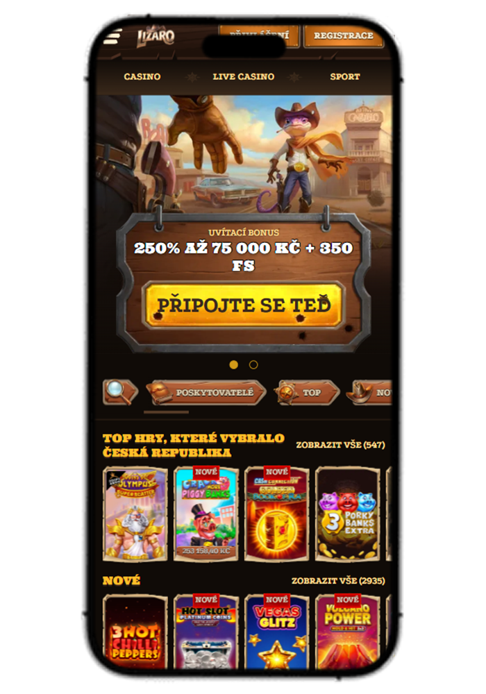 Lizaro Casino Mobile View