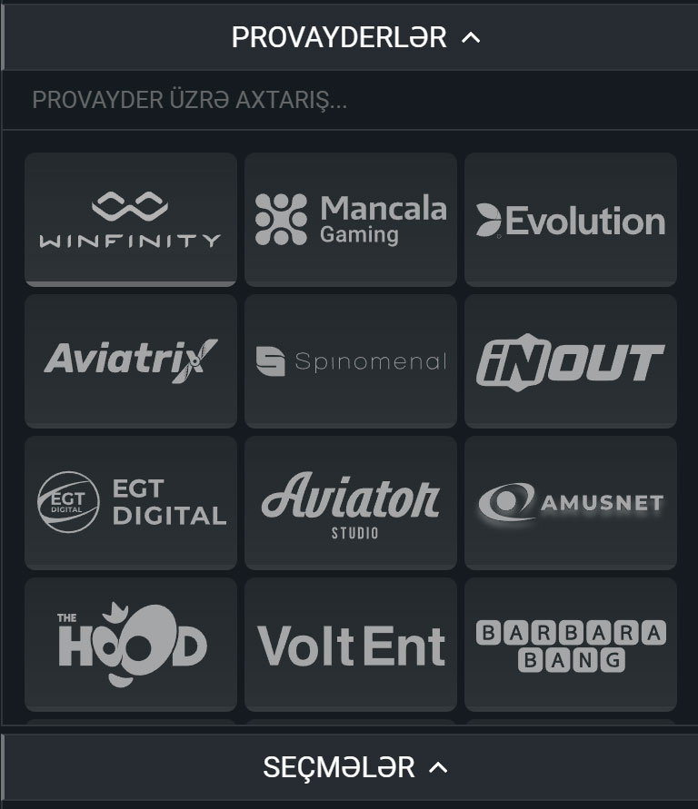 Melbet Casino Providers