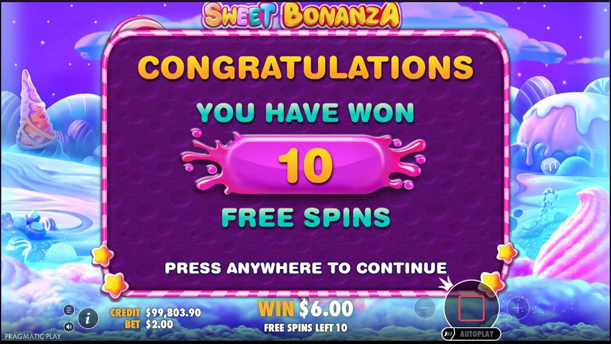 bonusová funkce sweet bonanza 1