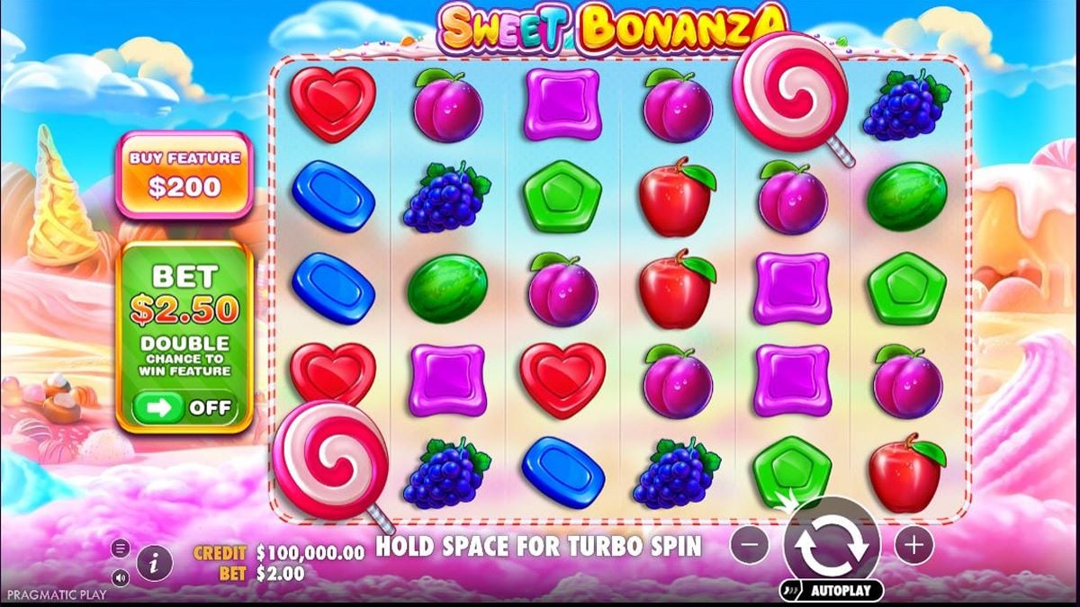 úvodní obrazovka sweet bonanza 1