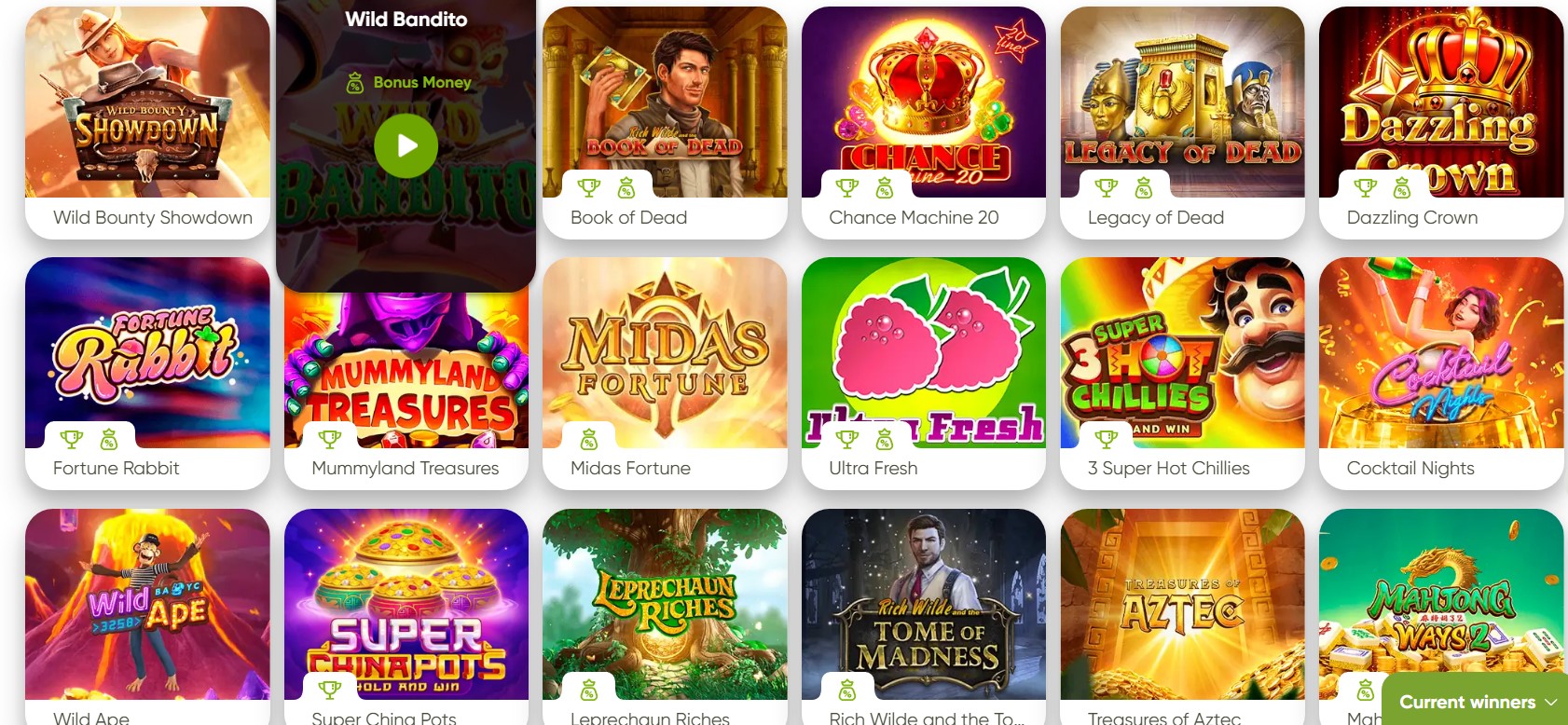 Fresh Casino Slots Shot