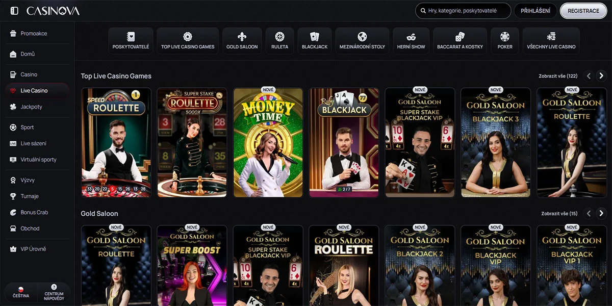 Casinova Casino Live Casino Games