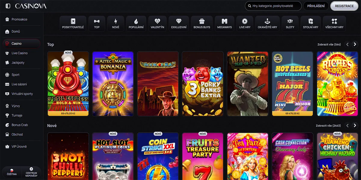 Casinova Casino Slot Games