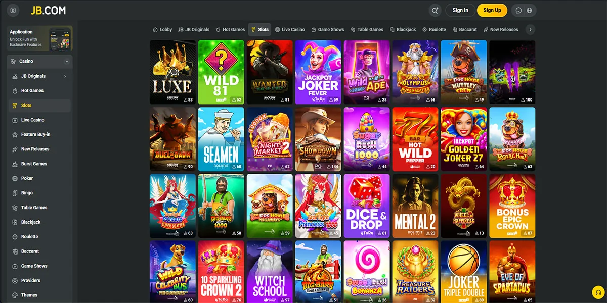 JB Casino Slot Games
